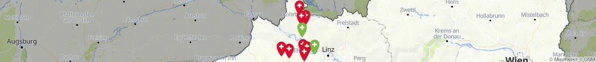 Kartenansicht für Apotheken-Notdienste in der Nähe von Lembach im Mühlkreis (Rohrbach, Oberösterreich)